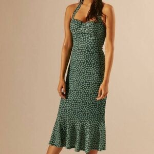 Hutch Anthro Halter Corset Midi Dress